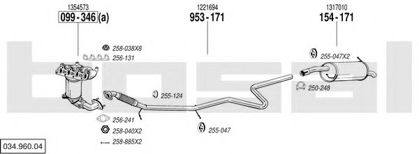 BOSAL 034.960.04 Exhaust System